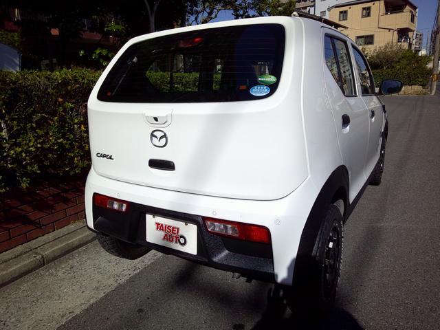 キャロル GL 評価点4.5 バックカメラ禁煙車衝突防止システム シートヒーター ナビ(KXM-E503W)フルセグ リフトアップ 15インチMLJエクストリームホイール TOYOブロックタイヤ ラプター塗装 ETC(12枚目)