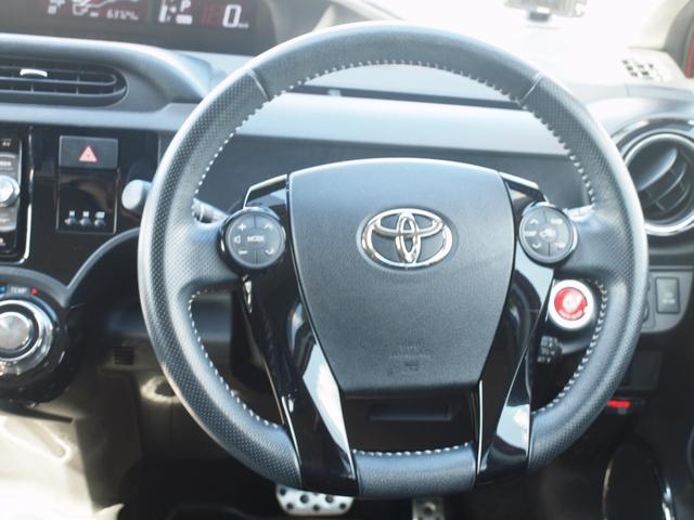 アクア G G’s フロントスポイラー リア/ルーフスポイラ― リアワイパー ブレーキアシスト 衝突安全ボディー 盗難防止システム フルオートエアコン クルーズコントロール 17インチアルミホイール UVカットガラス(16枚目)