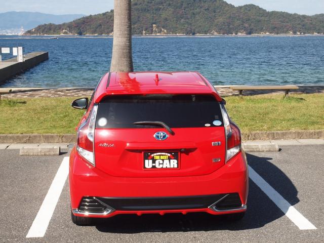 アクア G G’s フロントスポイラー リア/ルーフスポイラ― リアワイパー ブレーキアシスト 衝突安全ボディー 盗難防止システム フルオートエアコン クルーズコントロール 17インチアルミホイール UVカットガラス(47枚目)