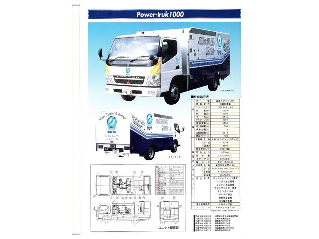キャンター 　高圧洗浄車　塗膜剥離　ウォーターブリット工法　高圧　温水　建造物補修・改修工事　特殊車両（22枚目）