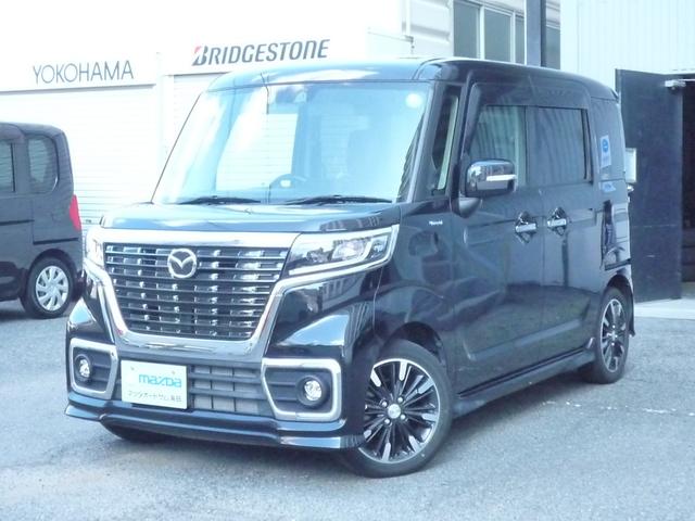 フレアワゴンカスタムスタイル ハイブリッドＸＳ　ナビ　フルセグ　ＣＤ　ＤＶＤ　ＥＴＣ　ＵＳＢ　リアコーナーセンサー　シートヒーター　両側電動スライドドア　衝突被害軽減システム　車線逸脱防止装置　ＬＥＤヘッドライト　クルーズ　ワンオーナー　禁煙車（2枚目）