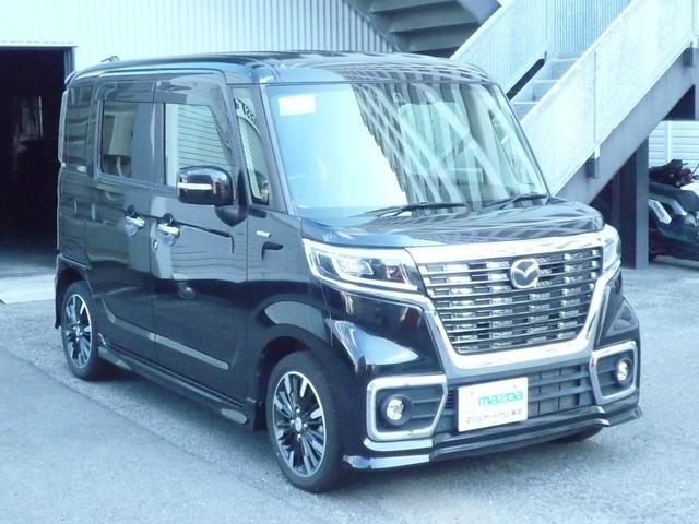 フレアワゴンカスタムスタイル ハイブリッドＸＳ　ナビ　フルセグ　ＣＤ　ＤＶＤ　ＥＴＣ　ＵＳＢ　リアコーナーセンサー　シートヒーター　両側電動スライドドア　衝突被害軽減システム　車線逸脱防止装置　ＬＥＤヘッドライト　クルーズ　ワンオーナー　禁煙車（5枚目）