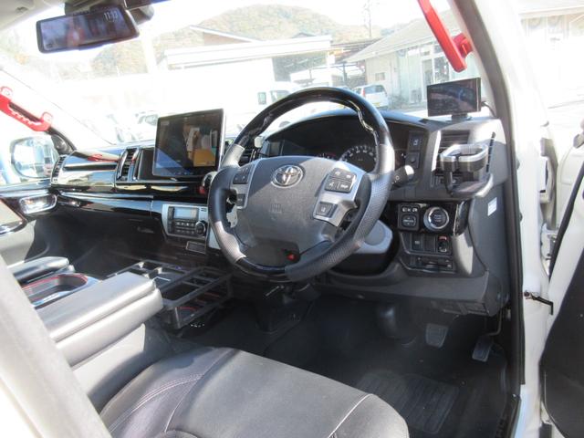 ハイエースワゴン GL キャプテンシート4脚/BIGX11インチナビ/フリップダウンモニター/UIリアスタビ/BLITZマフラー/コブラボンネット/F、左S、Rカメラ/デジタルインナーミラー/スロコン/クルコン/パドルシフト(7枚目)