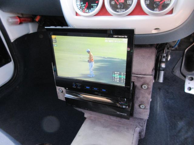 ツイン ガソリンA ターボエンジン載せ替え/5速マニュアル/ローダウン/14インチアルミ/タコメーター/フルセグ/DVD再生(21枚目)