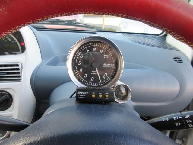 ツイン ガソリンA ターボエンジン載せ替え/5速マニュアル/ローダウン/14インチアルミ/タコメーター/フルセグ/DVD再生(24枚目)