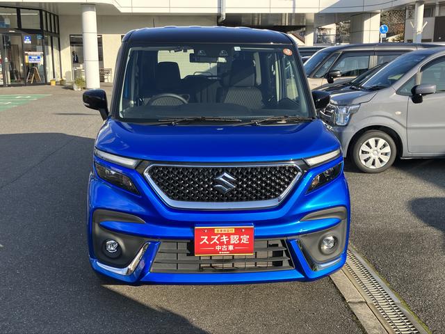 ソリオバンディット バンディット　ＨＹＢＲＩＤ　ＭＶ２ＷＤ　左電動スライドドアー　８インチナビ　バックカメラ　ＥＴＣ　ブルーブラックツートン前後ブレーキサポート（2枚目）