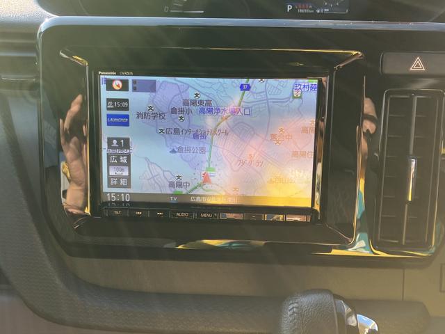 ソリオバンディット バンディット　ＨＹＢＲＩＤ　ＭＶ２ＷＤ　左電動スライドドアー　８インチナビ　バックカメラ　ＥＴＣ　ブルーブラックツートン前後ブレーキサポート（10枚目）