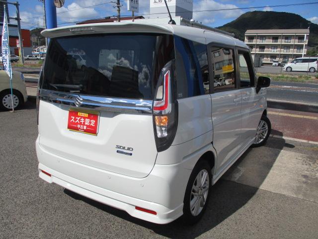 ソリオ ＨＹＢＲＩＤ　ＭＸ　前後ブレーキサポート　オートライト　スライドドア　プッシュスタート　シートヒーター　オートエアコン　スズキセーフティーサポート　衝突被害軽減システム　アイドリングストップ　横滑り防止機能　衝突安全ボディ　盗難防止システム（2枚目）