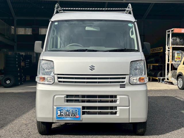 エブリイ ＰＡ　４ＷＤ　ハイルーフ　５速ＭＴ　ルーフキャリア　両側スライドドア　ＡＭ／ＦＭラジオ　ＡＢＳ　エアコン　パワーステアリング　運転席・助手席エアバック　衝突安全ボディ（2枚目）