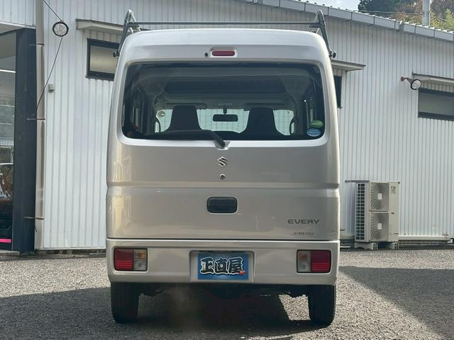 エブリイ ＰＡ　４ＷＤ　ハイルーフ　５速ＭＴ　ルーフキャリア　両側スライドドア　ＡＭ／ＦＭラジオ　ＡＢＳ　エアコン　パワーステアリング　運転席・助手席エアバック　衝突安全ボディ（34枚目）