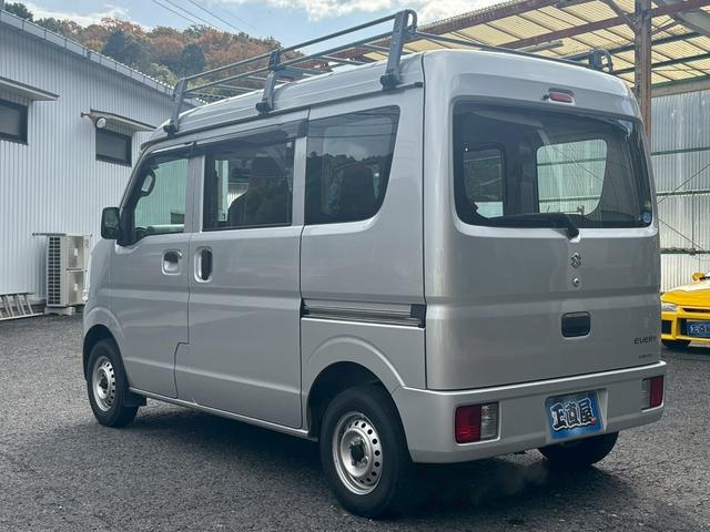 エブリイ ＰＡ　４ＷＤ　ハイルーフ　５速ＭＴ　ルーフキャリア　両側スライドドア　ＡＭ／ＦＭラジオ　ＡＢＳ　エアコン　パワーステアリング　運転席・助手席エアバック　衝突安全ボディ（35枚目）