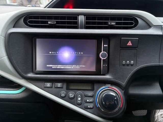 アクア Ｓ　トヨタ純正エアロ　ナビ　フルセグテレビ　ＥＴＣ　社外アルミ　ホイール　スタットレスタイヤ別有（16枚目）