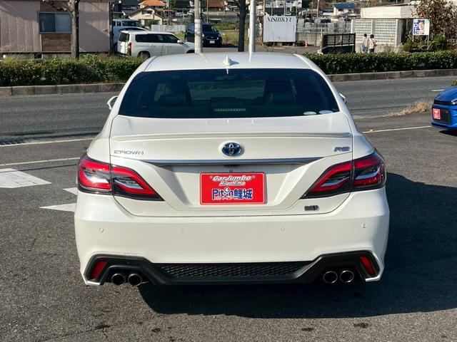 クラウンハイブリッド RSアドバンス 純正ナビ トヨタセーフティ デジタルインナーミラー パノラミックビュー レザーシート ブラインドスポットモニター サンルーフ 純正アルミホイール ETC ドライブレコーダー ヘッドアップディスプレイ(8枚目)