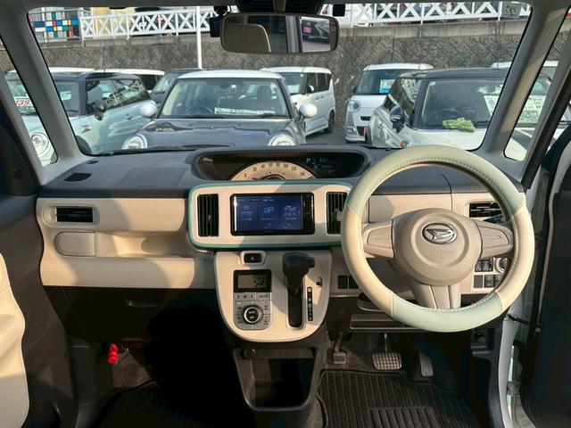 ムーヴキャンバス X SAIII 社外ナビ Bluetooth 両側パワースライドドア ETC プッシュスタート スマートキー オートエアコン スマートアシスト バックモニター(9枚目)