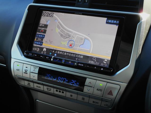ランドクルーザープラド TX Lパッケージ マットブラックエディション 2800ディーゼル 3列7人乗り 電動黒革シート サンルーフ アルパインBIGナビ 後席モニターX2機 アルパインデジタルミラー(26枚目)