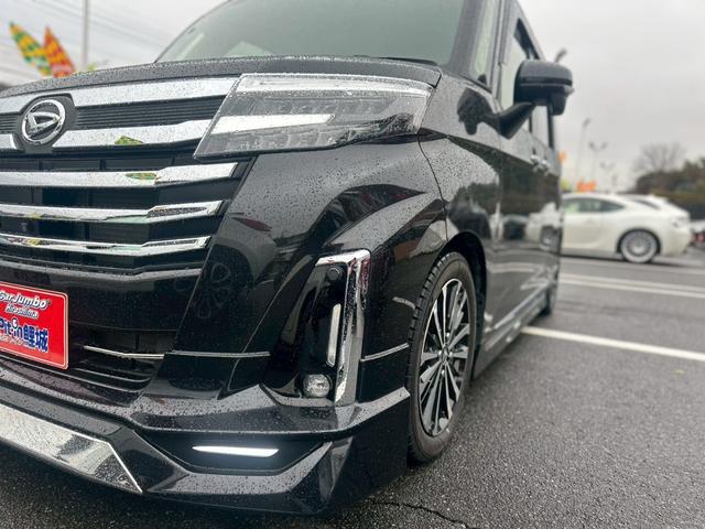 トール カスタムＧ　ターボ　モデリスタエアロ　レーダーブレーキ　レーダークルーズ　車高調　社外ハンドル　アルパインデカナビ　フルセグ　パノラミックビューモニター　黒レザー調シートカバー　純正アルミ（6枚目）