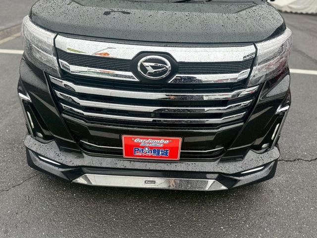 トール カスタムＧ　ターボ　モデリスタエアロ　レーダーブレーキ　レーダークルーズ　車高調　社外ハンドル　アルパインデカナビ　フルセグ　パノラミックビューモニター　黒レザー調シートカバー　純正アルミ（7枚目）