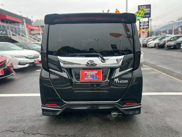 トール カスタムＧ　ターボ　モデリスタエアロ　レーダーブレーキ　レーダークルーズ　車高調　社外ハンドル　アルパインデカナビ　フルセグ　パノラミックビューモニター　黒レザー調シートカバー　純正アルミ（10枚目）