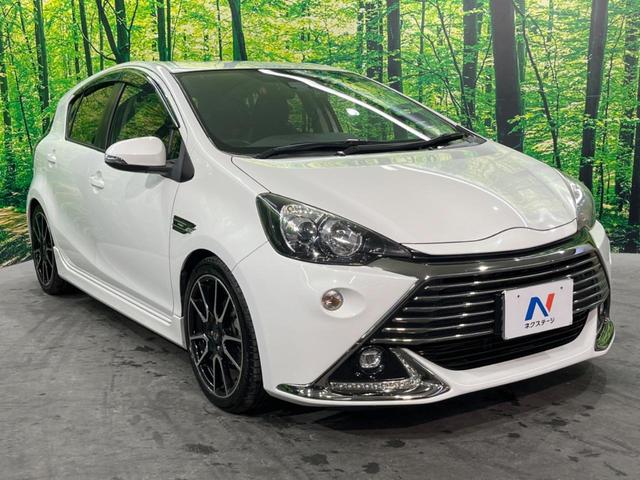 アクア G G’s バックカメラ 衝突被害軽減システム ハーフレザーシート ドラレコ LEDヘッド ビルトインETC オートライト オートエアコン 純正17インチアルミ Bluetooth CD DVD再生 フルセグ(47枚目)