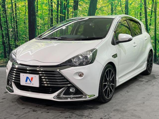 アクア G G’s バックカメラ 衝突被害軽減システム ハーフレザーシート ドラレコ LEDヘッド ビルトインETC オートライト オートエアコン 純正17インチアルミ Bluetooth CD DVD再生 フルセグ(48枚目)