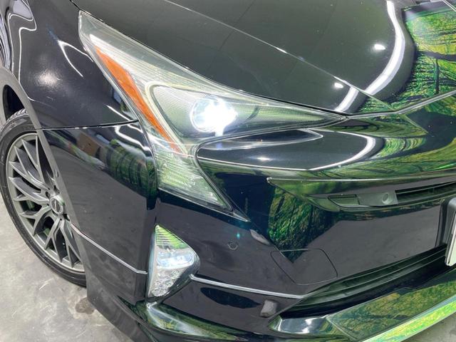 プリウス Sセーフティプラス SDナビ バックカメラ 衝突被害軽減システム コーナーセンサー スマートキー LEDヘッド ビルトインETC オートライト オートエアコン Bluetooth CD DVD再生 フルセグ(23枚目)