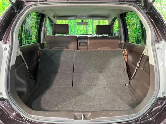 普段のお買い物や通勤、送迎等に十分な荷室スペースを確保しております。セカンドシートを倒すと、大きな荷物の積載も可能です♪