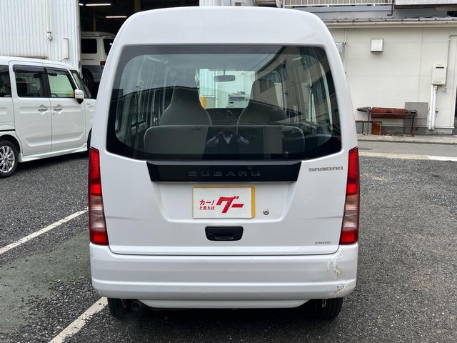 サンバーバン VB 2WD オートマ車 エアコン パワステ ラジオ 運転席エアバッグ ヘッドライトレベライザー 積載量350kg(5枚目)