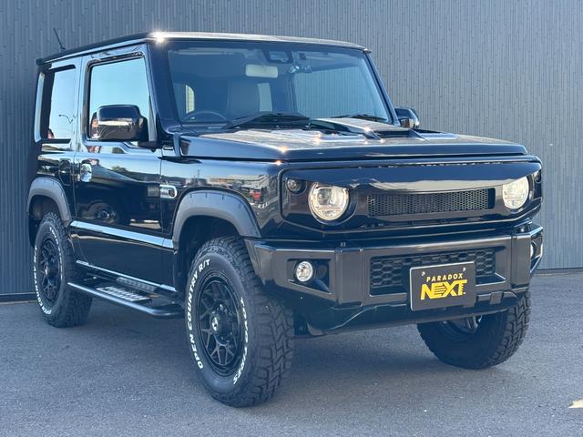 ジムニー XC グレッディマフラー シートカバー ナビ バックモニター ロッソモデロ トーヨータイヤオープンカントリー(6枚目)