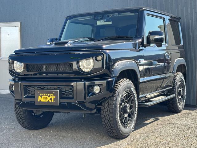 ジムニー XC グレッディマフラー シートカバー ナビ バックモニター ロッソモデロ トーヨータイヤオープンカントリー(7枚目)