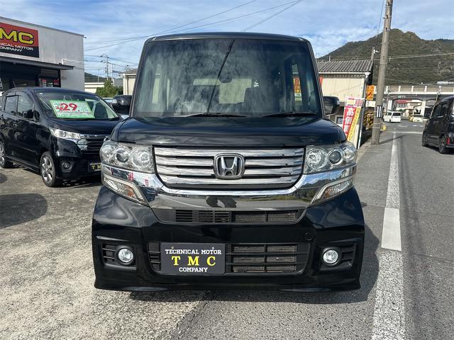 N-BOXカスタム G SSパッケージ ETC バックカメラ 両側電動スライドドア TV 衝突被害軽減システム オートライト HID スマートキー アイドリングストップ 電動格納ミラー ベンチシート CVT 盗難防止システム ABS ESC(12枚目)