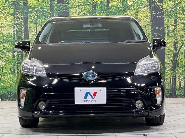 プリウス Ｇツーリングセレクションレザーパッケージ　純正８型ナビ　バックカメラ　衝突軽減装置　レーダークルーズ　禁煙車　革シート　運転席パワーシート　前席シートヒーター　スマートキー　ＬＥＤヘッド　ＥＴＣ　オートライト　オートエアコン　盗難防止装置（14枚目）