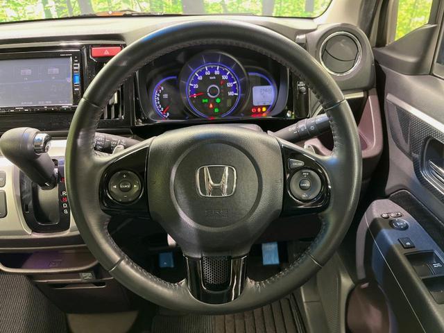 Ｎ－ＷＧＮカスタム Ｇ・ターボパッケージ　純正ナビ　バックカメラ　衝突軽減装置　禁煙車　ハーフレザーシート　前後ドラレコ　スマートキー　ＨＩＤヘッドライト　ＥＴＣ　クルーズコントロール　オートライト　オートエアコン　純正１４インチアルミホイル（11枚目）