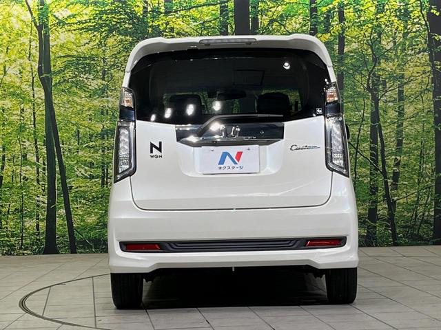 Ｎ－ＷＧＮカスタム Ｇ・ターボパッケージ　純正ナビ　バックカメラ　衝突軽減装置　禁煙車　ハーフレザーシート　前後ドラレコ　スマートキー　ＨＩＤヘッドライト　ＥＴＣ　クルーズコントロール　オートライト　オートエアコン　純正１４インチアルミホイル（15枚目）