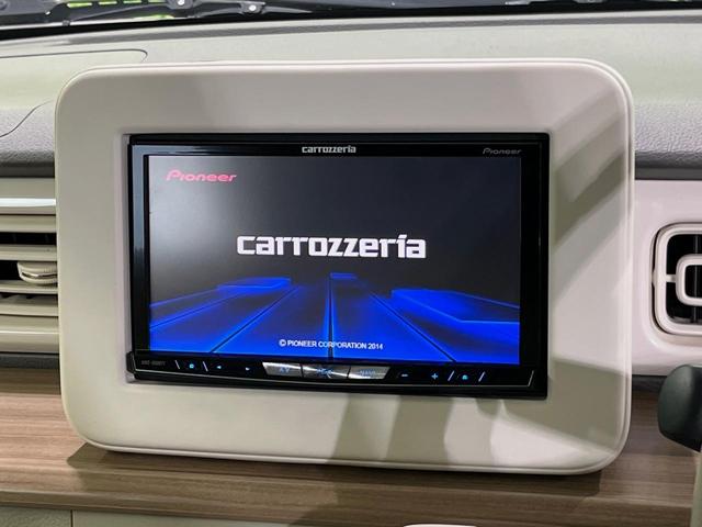 アルトラパン X HDDナビ 衝突軽減装置 禁煙車 シートヒーター スマートキー HIDヘッドライト オートライト オートエアコン 純正14インチアルミホイル Bluetooth CD/DVD再生 革巻きステアリング(3枚目)