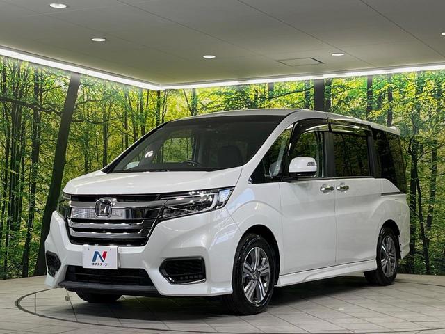 ステップワゴンスパーダ ｅ：ＨＥＶスパーダ　Ｇ　ホンダセンシング　メーカーナビ　後席モニター　全周囲カメラ　衝突軽減装置　レーダークルーズ　両側電動スライドドア　禁煙車　スマートキー　ＬＥＤヘッド　ＥＴＣ２．０　車線逸脱警報　デュアルオートエアコン（57枚目）