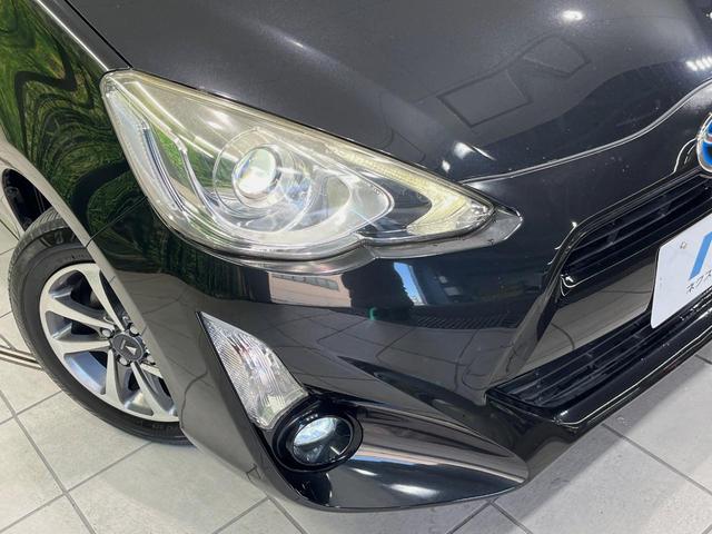 アクア Ｓスタイルブラック　純正ナビ　バックカメラ　衝突軽減装置　禁煙車　スマートキー　ＬＥＤヘッドライト　ＥＴＣ　オートマチックハイビーム　車線逸脱警報　オートライト　オートエアコン　モデリスタ製１４インチアルミホイール（12枚目）