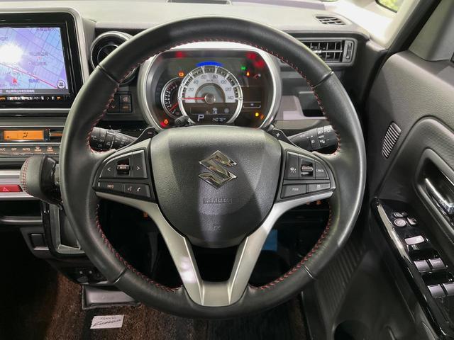 スペーシアカスタム ハイブリッドＸＳターボ　純正８型ナビ　全周囲カメラ　衝突軽減装置　レーダークルーズ　ＥＴＣ　ドラレコ　両側電動スライドドア　ＬＥＤヘッド　革巻きステアリング　純正１５インチアルミ　コーナーセンサー　シートヒーター　禁煙車（11枚目）