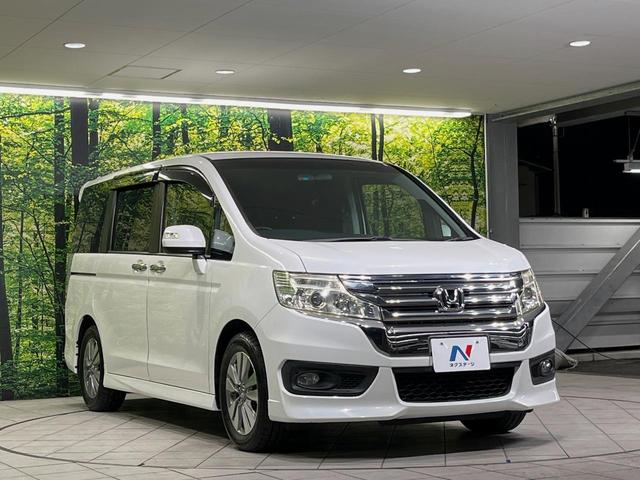 ステップワゴンスパーダ Z 純正9型ナビ バックカメラ ETC 両側電動スライドドア HIDヘッド 純正16インチアルミ 革巻きステアリング オートエアコン スマートキー パドルシフト アイドリングストップ プライバシーガラス(16枚目)