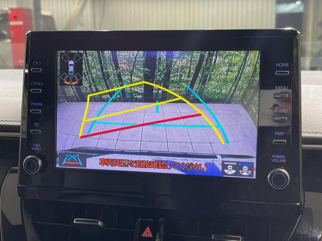 カローラツーリング ハイブリッド　ダブルバイビー　純正９型ディスプレイ　バックカメラ　衝突軽減装置　レーダークルーズ　禁煙車　ハーフレザーシート　ドラレコ　コーナーセンサー　スマートキー　ＬＥＤヘッド　オートハイビーム　車線逸脱警報（4枚目）