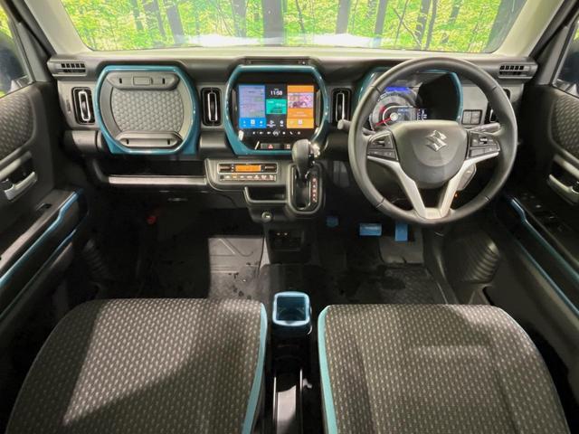 ハスラー ハイブリッドＸ　メーカー９型ナビ　全周囲カメラ　衝突軽減装置　レーダークルーズ　禁煙車　前席シートヒーター　前後ドラレコ　コーナーセンサー　スマートキー　ＬＥＤヘッドライト　ＥＴＣ　オートマチックハイビーム　フルセグ（2枚目）