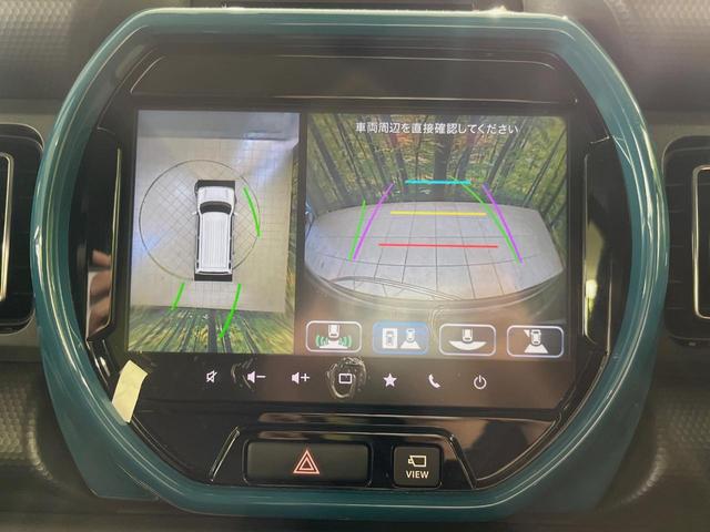 ハスラー ハイブリッドＸ　メーカー９型ナビ　全周囲カメラ　衝突軽減装置　レーダークルーズ　禁煙車　前席シートヒーター　前後ドラレコ　コーナーセンサー　スマートキー　ＬＥＤヘッドライト　ＥＴＣ　オートマチックハイビーム　フルセグ（4枚目）