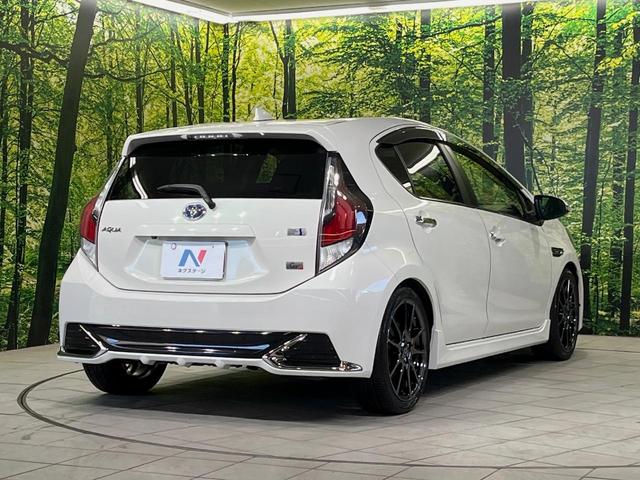 アクア G G’s 純正ナビ バックカメラ 禁煙車 ハーフレザーシート ドラレコ スマートキー LEDヘッドライト ETC クルーズコントロール 純正17インチアルミホイール オートライト オートエアコン 盗難防止装置(17枚目)