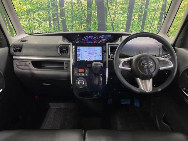 タント カスタムＸ　トップエディションＳＡＩＩ　純正８型ナビ　電動スライドドア　バックカメラ　衝突被害軽減装置　ハーフレザーシート　前後ドラレコ　コーナーセンサー　スマートキー　ＬＥＤヘッド　ＥＴＣ　純正１４インチアルミ　車線逸脱警報　ＬＥＤフォグ（2枚目）