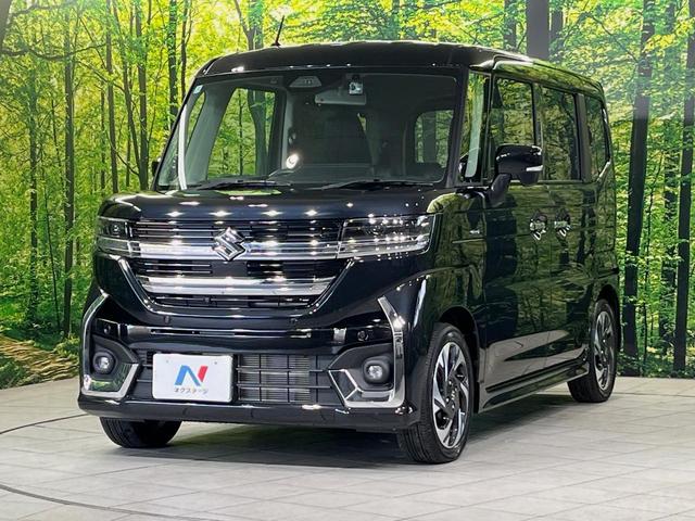 スペーシアカスタム ハイブリッドＸＳターボ　メーカー９型ナビ　両側電動スライドドア　全周囲カメラ　衝突軽減装置　レーダークルーズ　禁煙車　ハーフレザーシート　前後ドラレコ　コーナーセンサー　スマートキー　ＬＥＤヘッド　ステアリングヒーター（53枚目）