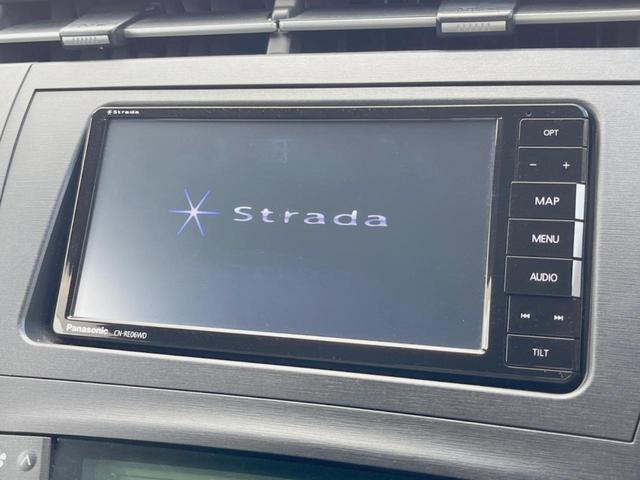 プリウス S 禁煙車 ストラーダナビ バックカメラ ETC スマートキー Bluetooth DVD再生(3枚目)