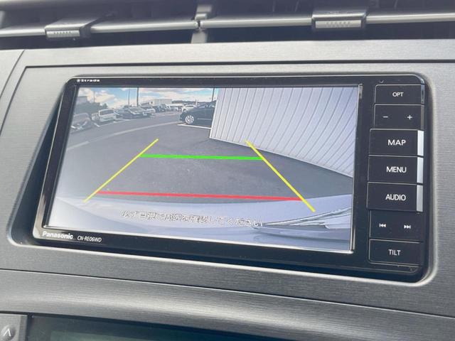 プリウス S 禁煙車 ストラーダナビ バックカメラ ETC スマートキー Bluetooth DVD再生(4枚目)