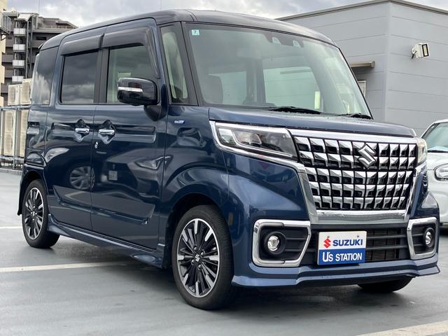 スペーシアカスタム カスタム　ＨＹＢＲＩＤ　ＸＳターボ　３型　バックカメラ　オートライト　Ｂｌｕｅｔｏｏｔｈ　スライドドア　純正ナビ　プッシュスタート　シートヒーター　オートエアコン　スズキセーフティーサポート　衝突被害軽減システム　アイドリングストップ（6枚目）