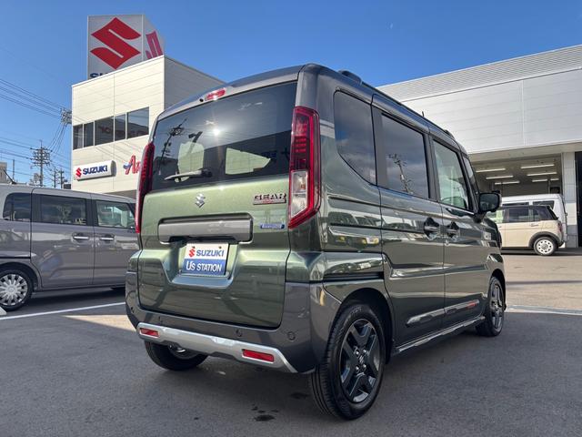 スペーシアギア ハイブリッドXZ ターボ デュアルセンサーブレーキサポートII、誤発進抑制機能、後方誤発進抑制機能、低速時ブレーキサポート(前進、後退)、パーキングセンサー(フロント、リヤ)、車線逸脱警報機能、車線逸脱抑制機能(41枚目)