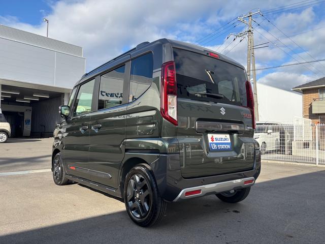 スペーシアギア ハイブリッドXZ ターボ デュアルセンサーブレーキサポートII、誤発進抑制機能、後方誤発進抑制機能、低速時ブレーキサポート(前進、後退)、パーキングセンサー(フロント、リヤ)、車線逸脱警報機能、車線逸脱抑制機能(42枚目)