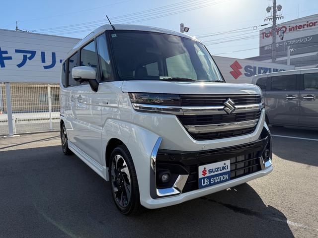 スペーシアカスタム ハイブリッドXSターボ デュアルセンサーブレーキサポートII、誤発進抑制機能、後方誤発進抑制機能、低速時ブレーキサポート(前進、後退)パーキングセンサー(フロント、リヤ)、車線逸脱警報機能、車線逸脱抑制機能、ふらつき警報機能(41枚目)